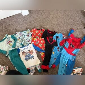 9 pairs 4t Pajama Sets